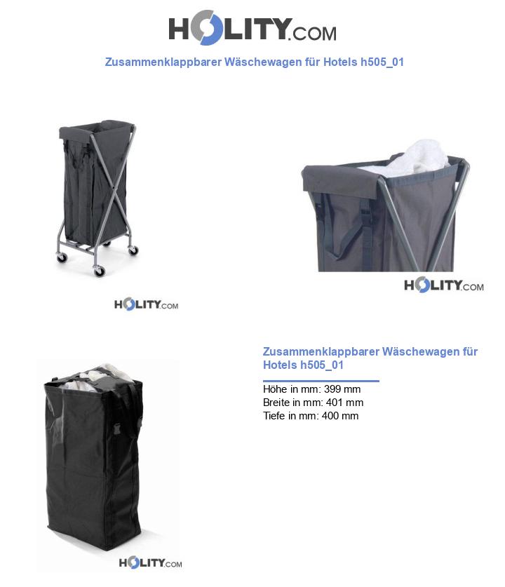 Zusammenklappbarer Wäschewagen für Hotels h505_01
