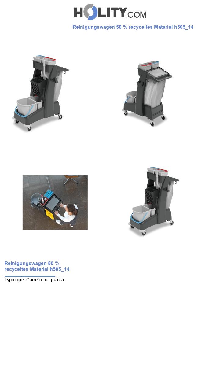 Reinigungswagen 50 % recyceltes Material h505_14