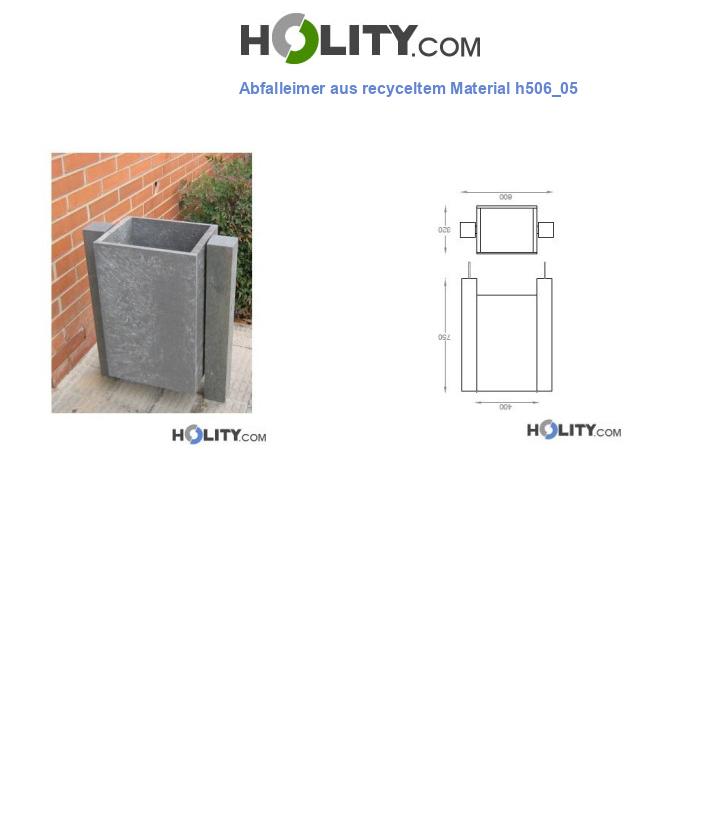 Abfalleimer aus recyceltem Material h506_05