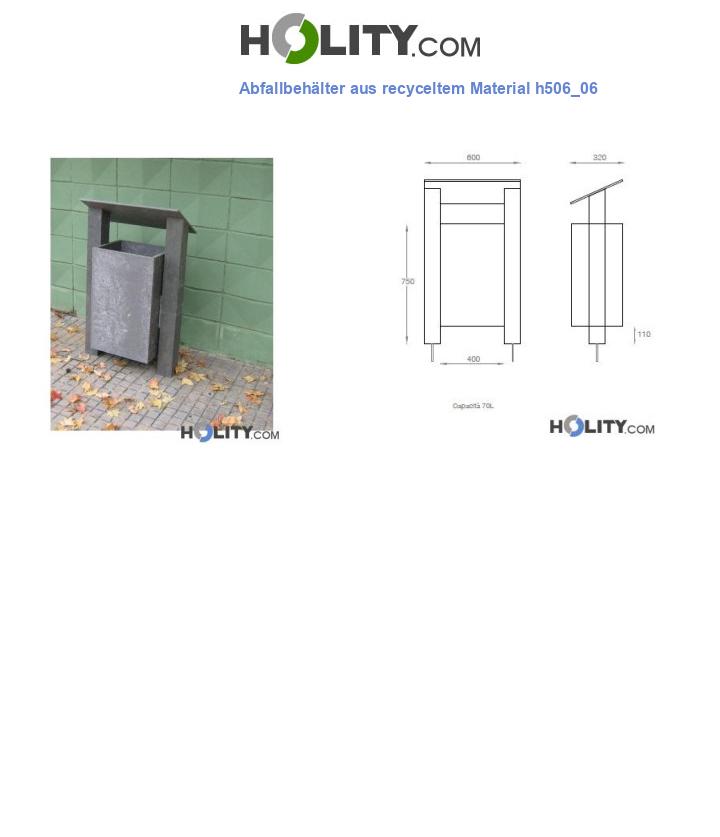 Abfallbehälter aus recyceltem Material h506_06