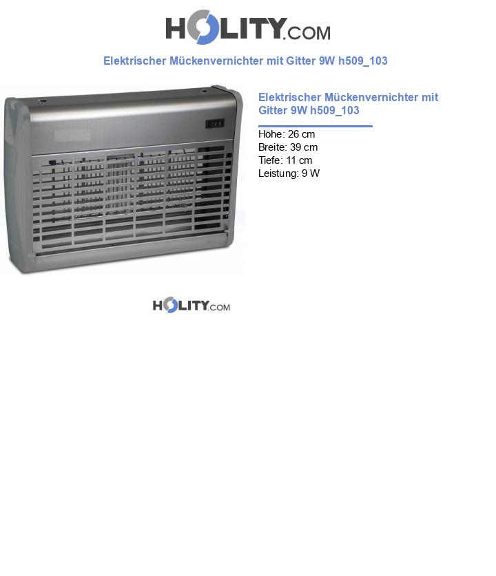 Elektrischer Mückenvernichter mit Gitter 9W h509_103