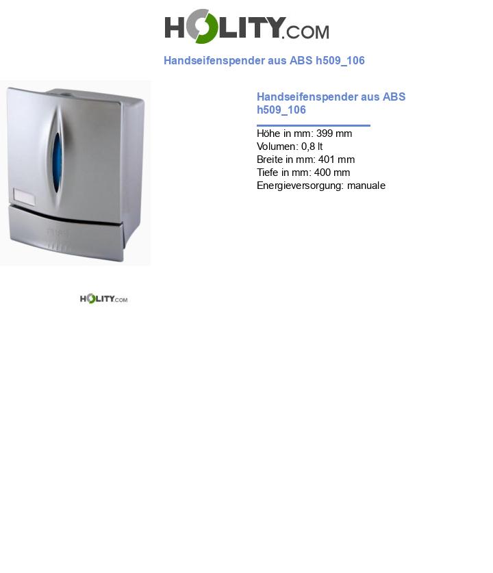 Handseifenspender aus ABS h509_106