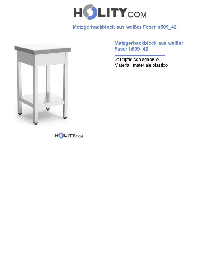 Metzgerhackblock aus weißer Faser h509_42