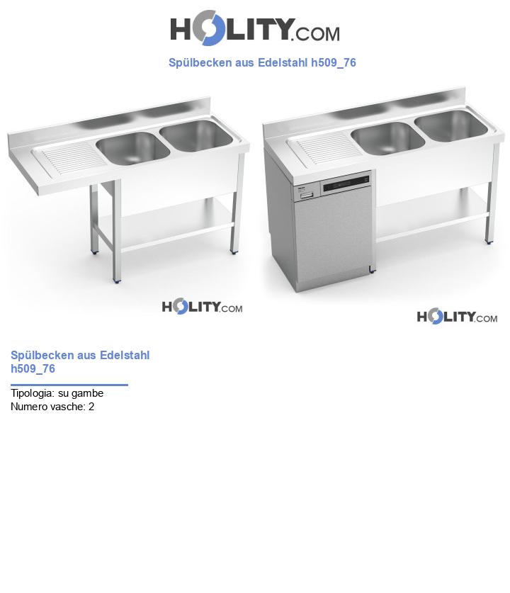 Spülbecken aus Edelstahl h509_76