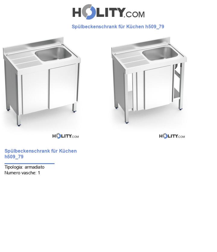 Spülbeckenschrank für Küchen h509_79