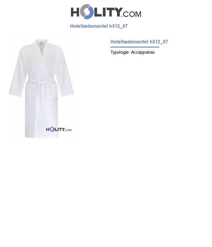 Hotelbademantel h512_07