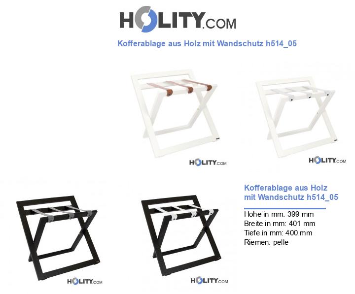 Kofferablage aus Holz mit Wandschutz h514_05