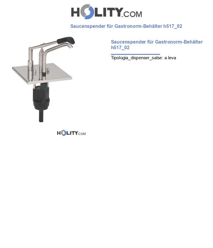 Saucenspender für Gastronorm-Behälter h517_02