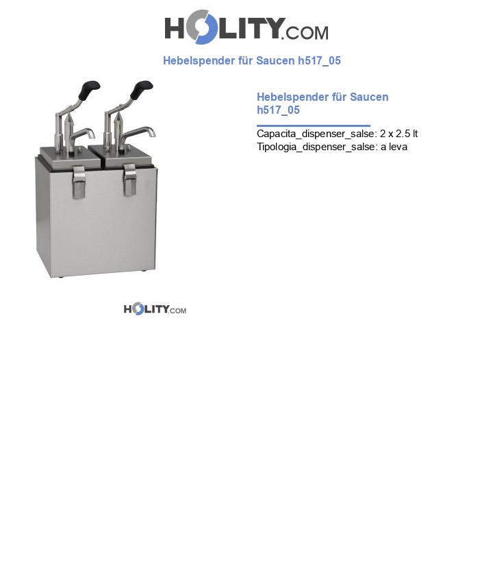Hebelspender für Saucen h517_05