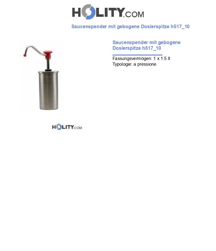 Saucenspender mit gebogene Dosierspitze h517_10