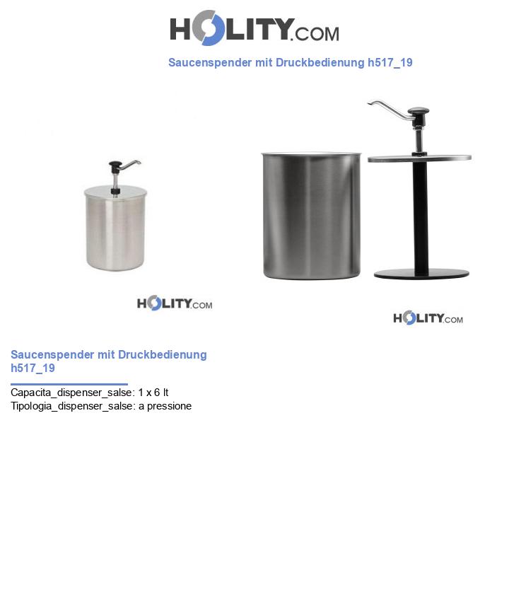 Saucenspender mit Druckbedienung h517_19