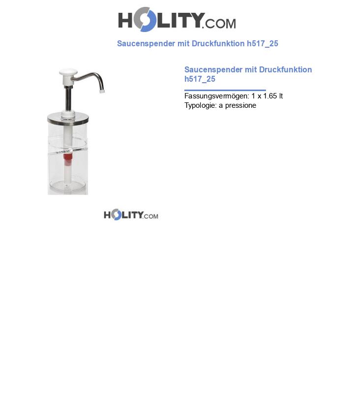 Saucenspender mit Druckfunktion h517_25