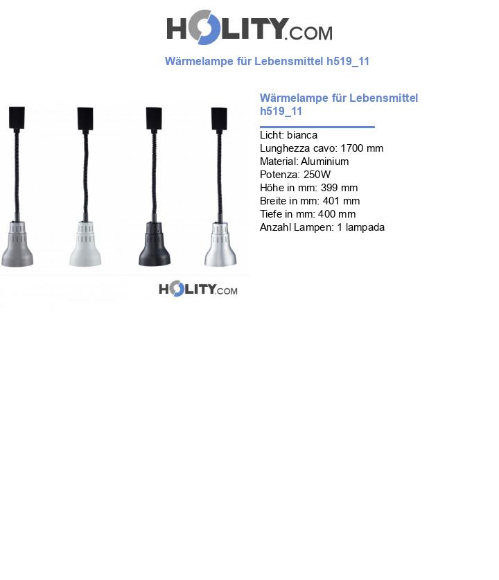 Wärmelampe für Lebensmittel h519_11