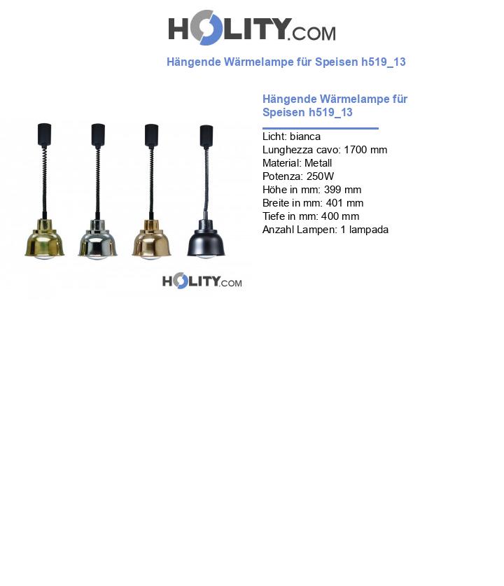 Hängende Wärmelampe für Speisen h519_13