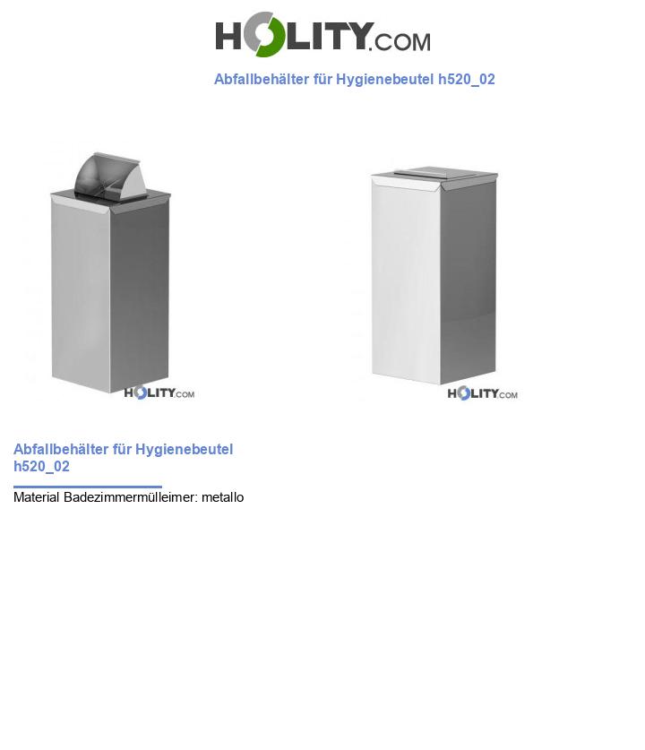 Abfallbehälter für Hygienebeutel h520_02