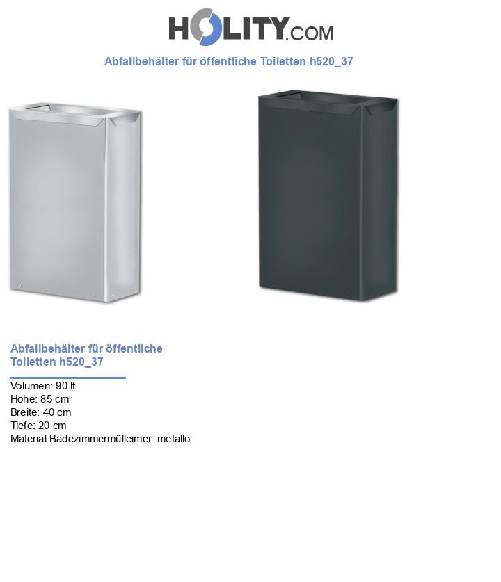 Abfallbehälter für öffentliche Toiletten h520_37