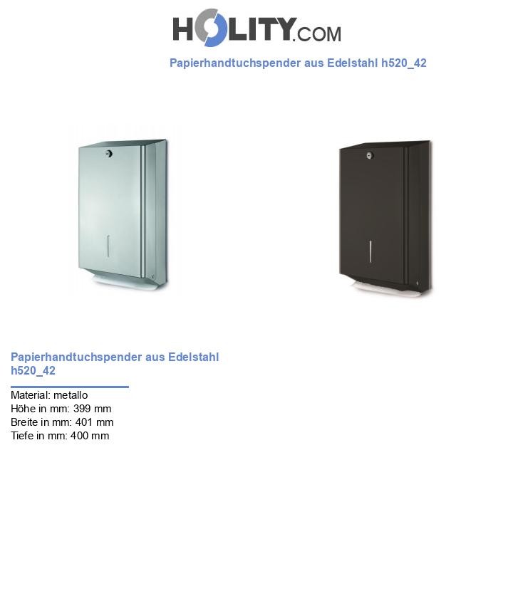 Papierhandtuchspender aus Edelstahl h520_42
