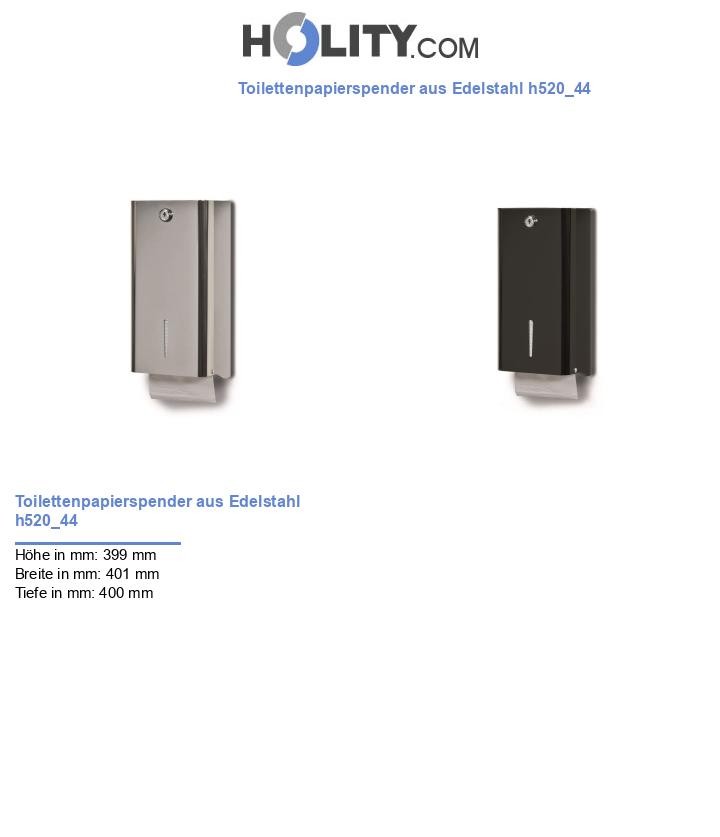 Toilettenpapierspender aus Edelstahl h520_44