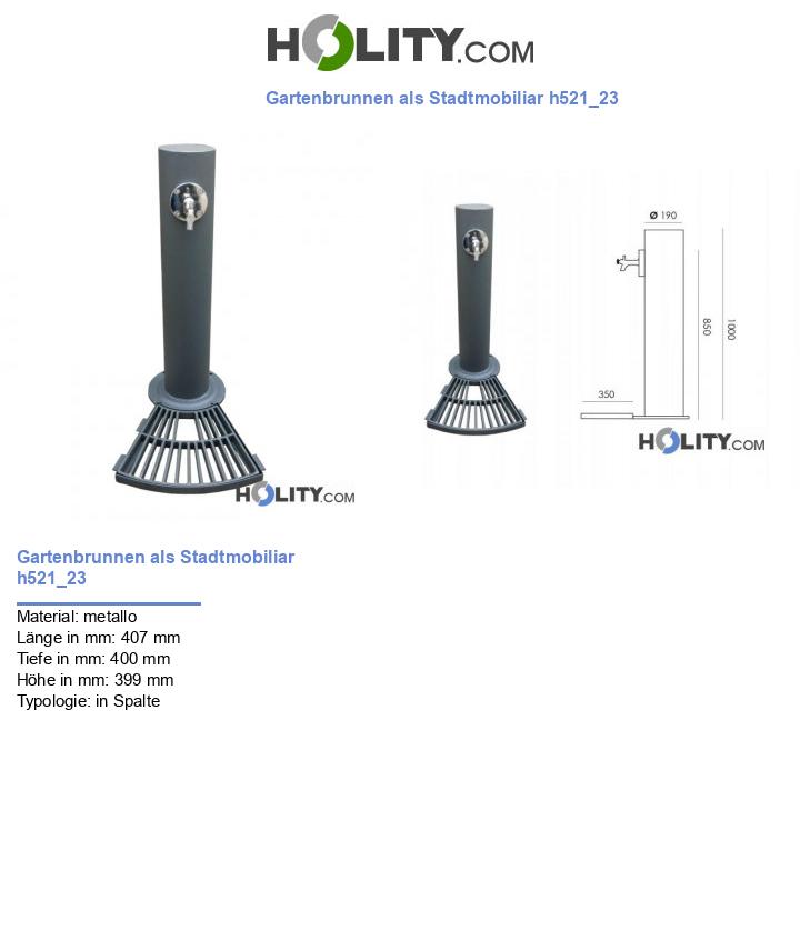 Gartenbrunnen als Stadtmobiliar h521_23