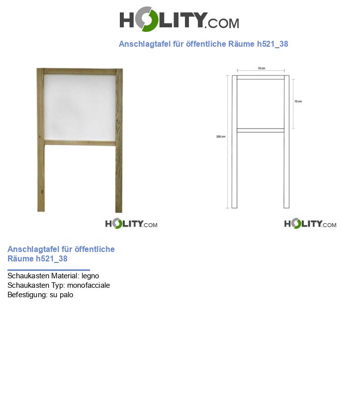 Anschlagtafel für öffentliche Räume h521_38