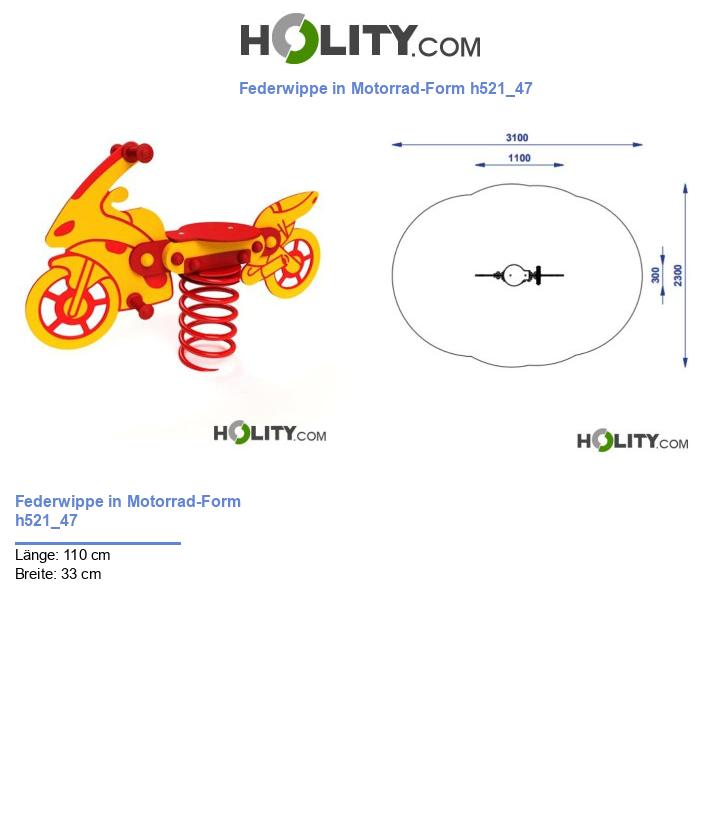 Federwippe in Motorrad-Form h521_47