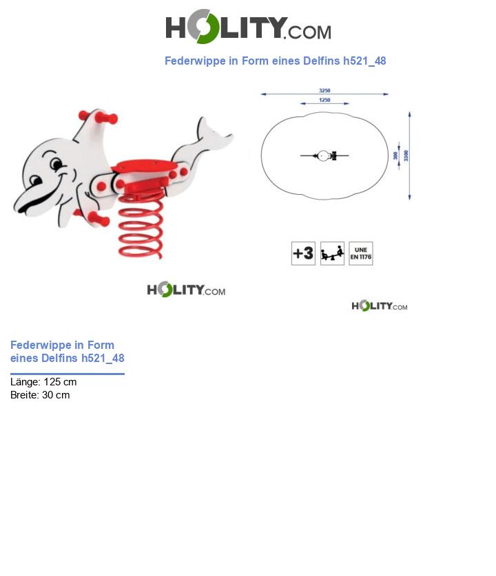 Federwippe in Form eines Delfins h521_48