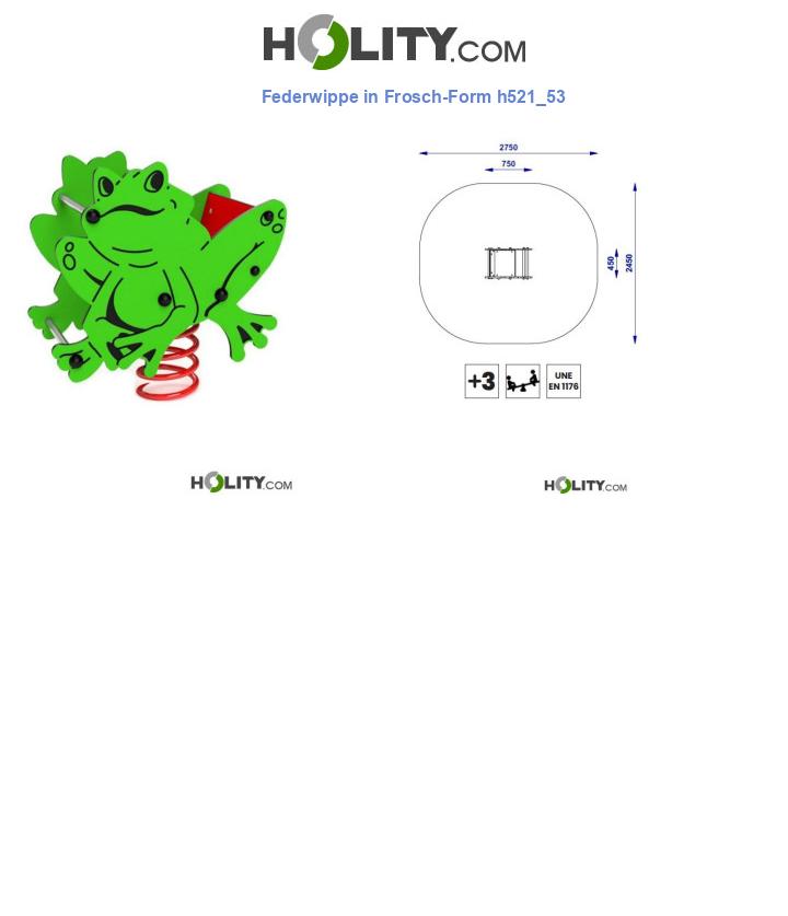 Federwippe in Frosch-Form h521_53