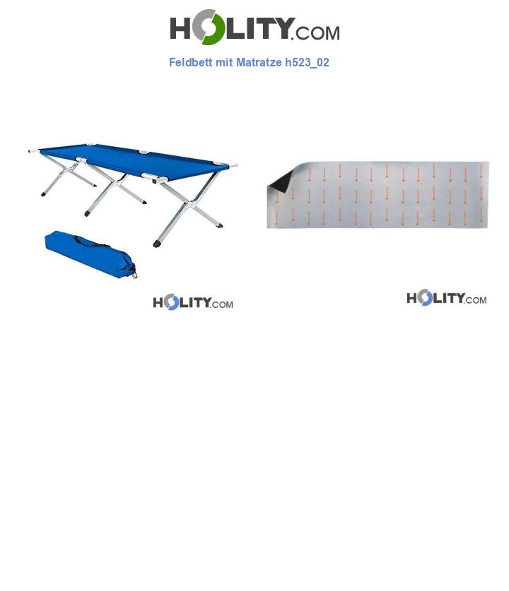 Feldbett mit Matratze h523_02