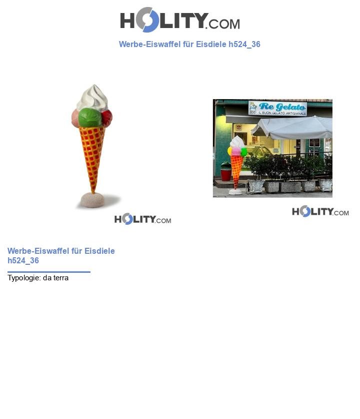 Werbe-Eiswaffel für Eisdiele h524_36