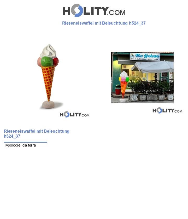 Rieseneiswaffel mit Beleuchtung h524_37