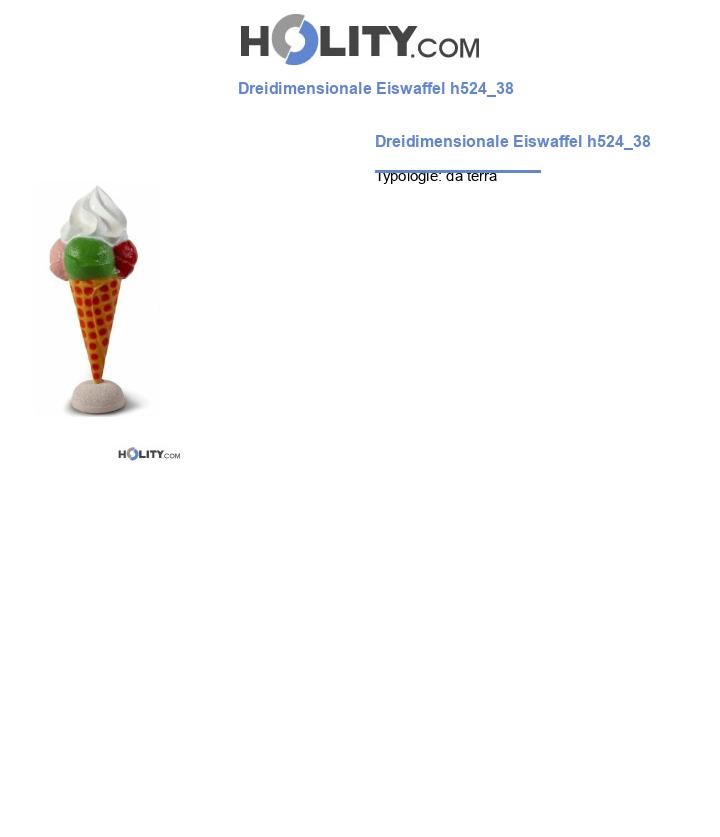 Dreidimensionale Eiswaffel h524_38