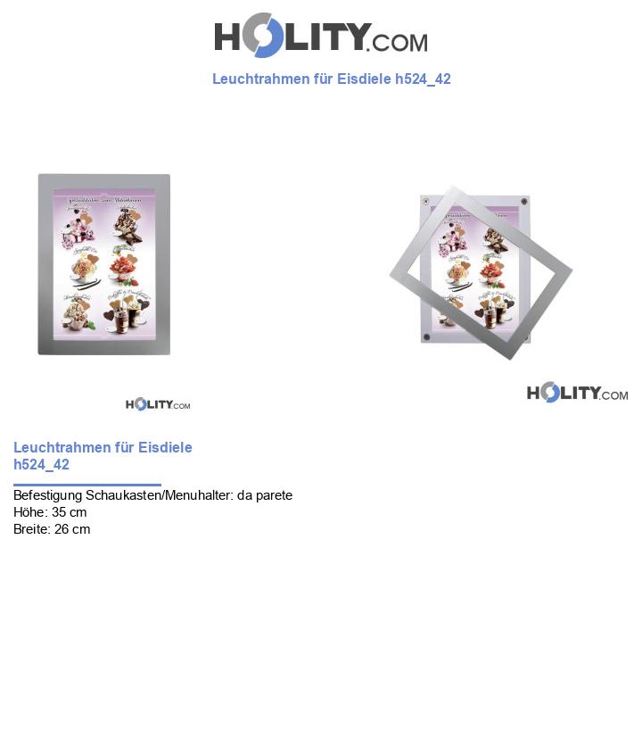 Leuchtrahmen für Eisdiele h524_42