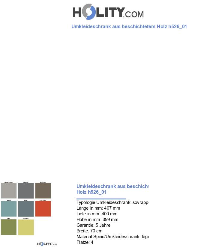 Umkleideschrank aus beschichtetem Holz h526_01