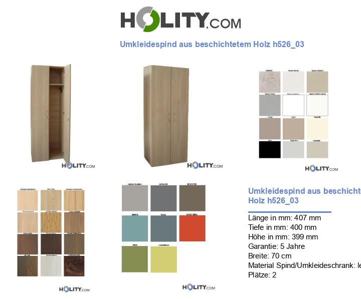 Umkleidespind aus beschichtetem Holz h526_03