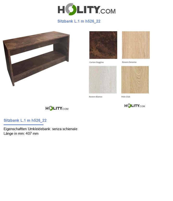 Sitzbank L.1 m h526_22
