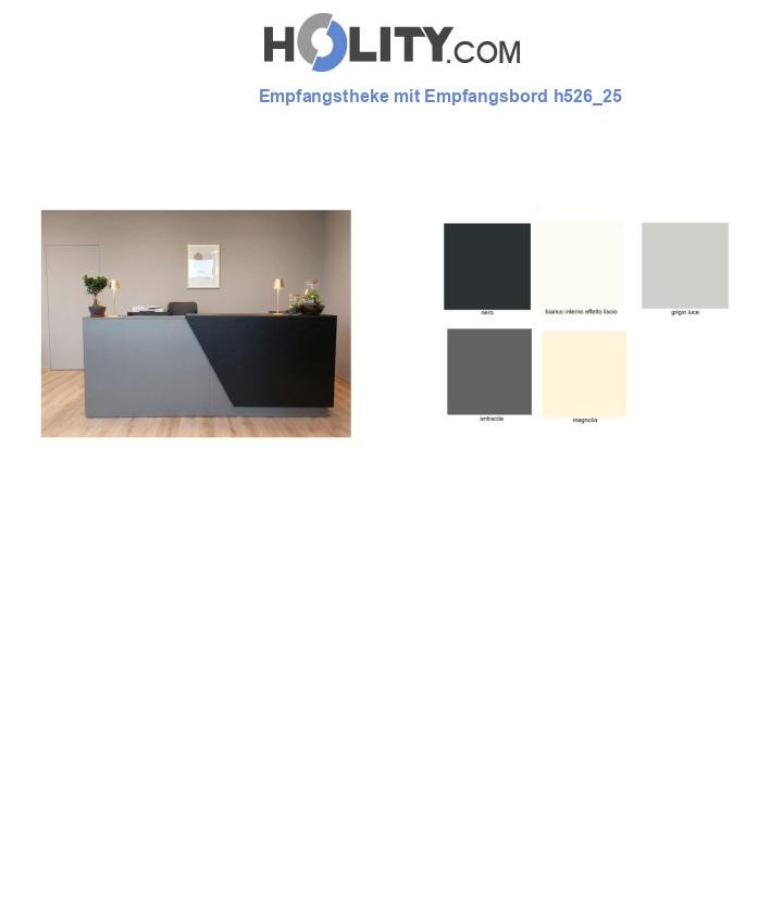 Empfangstheke mit Empfangsbord h526_25