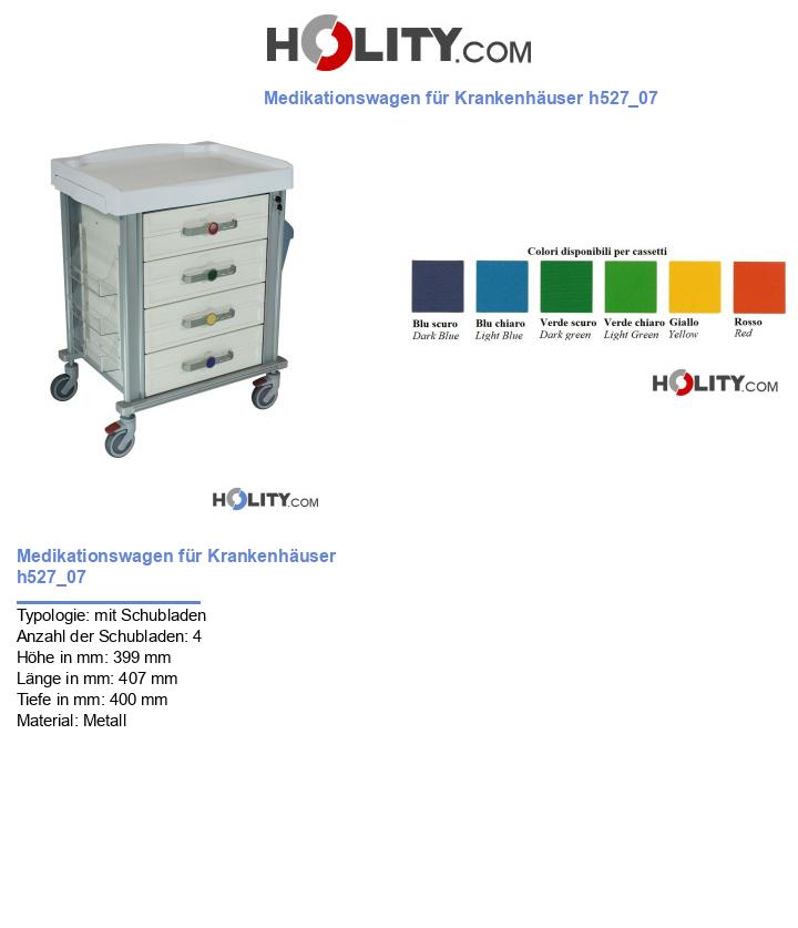 Medikationswagen für Krankenhäuser h527_07