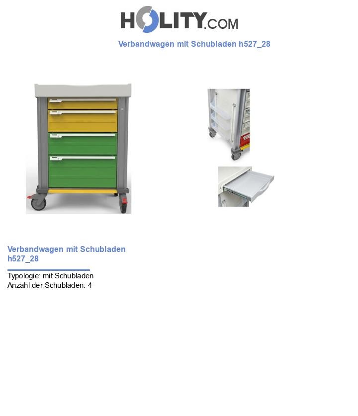 Verbandwagen mit Schubladen h527_28