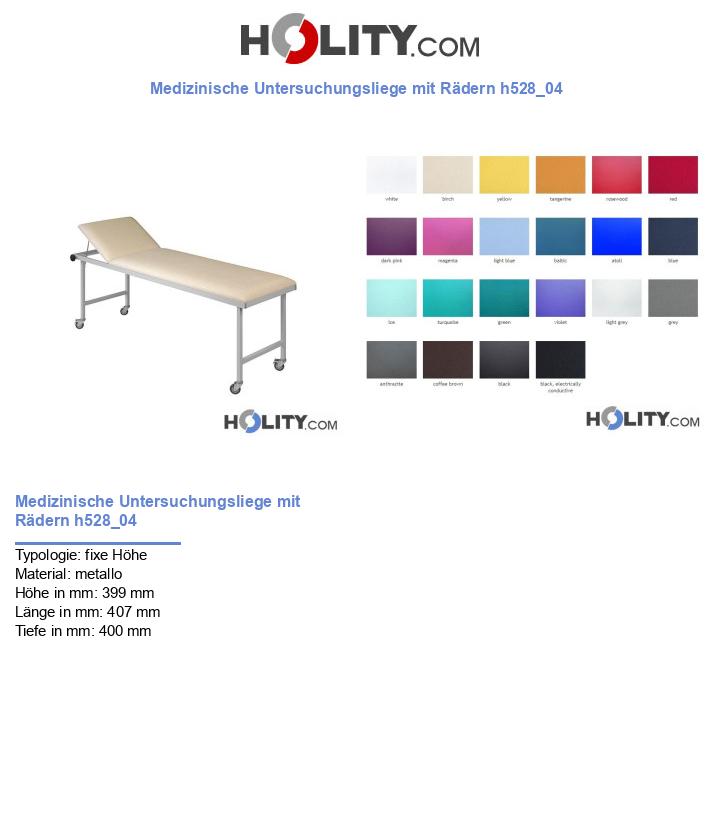 Medizinische Untersuchungsliege mit Rädern h528_04