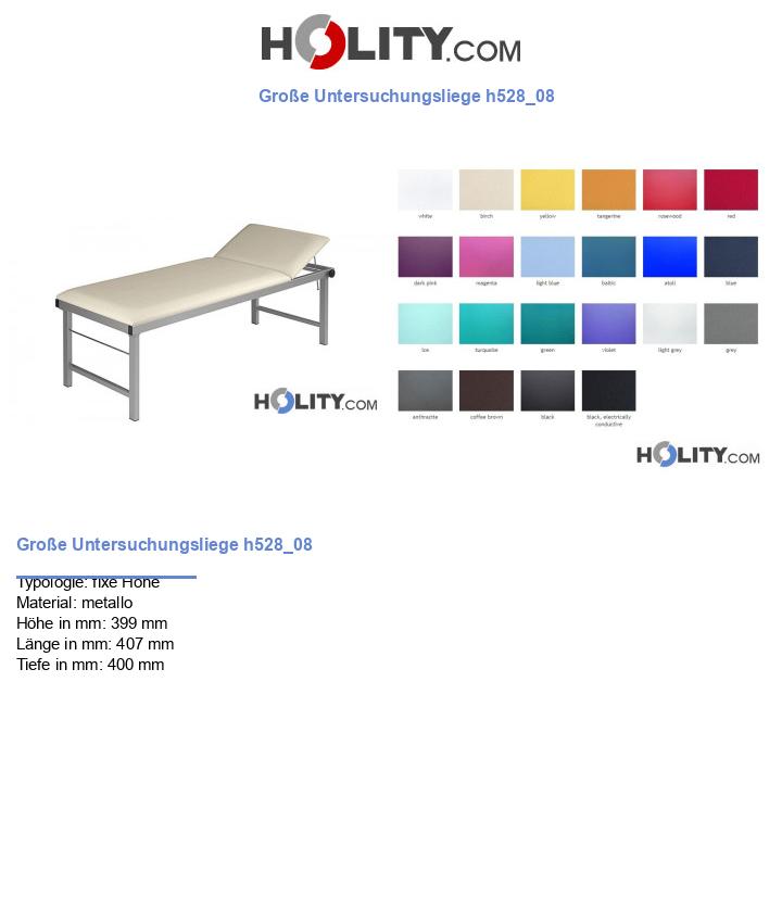 Große Untersuchungsliege h528_08