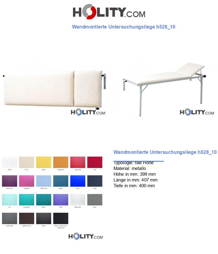 Wandmontierte Untersuchungsliege h528_10