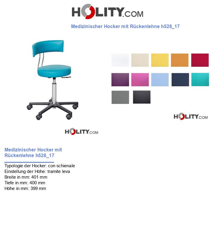 Medizinischer Hocker mit Rückenlehne h528_17
