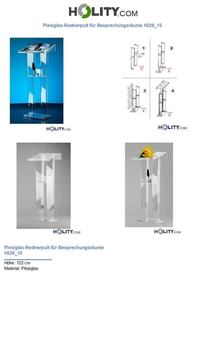 Plexiglas-Rednerpult für Besprechungsräume h529_10