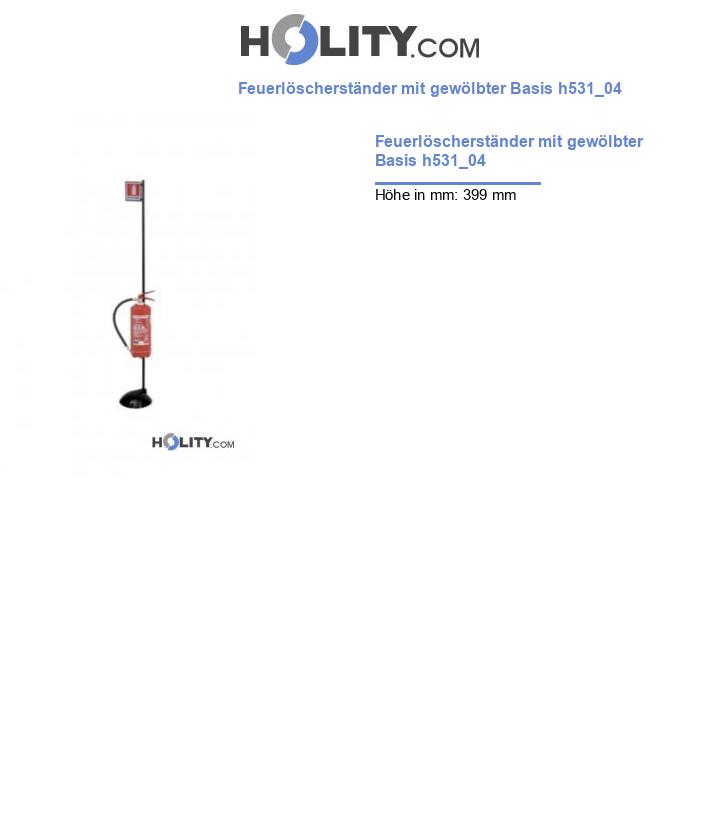 Feuerlöscherständer mit gewölbter Basis h531_04