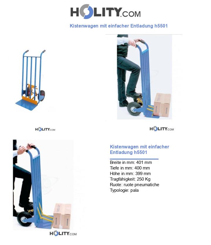 Kistenwagen mit einfacher Entladung h5501