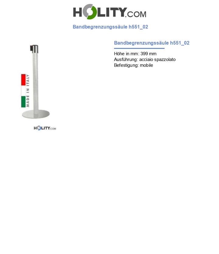 Bandbegrenzungssäule h551_02