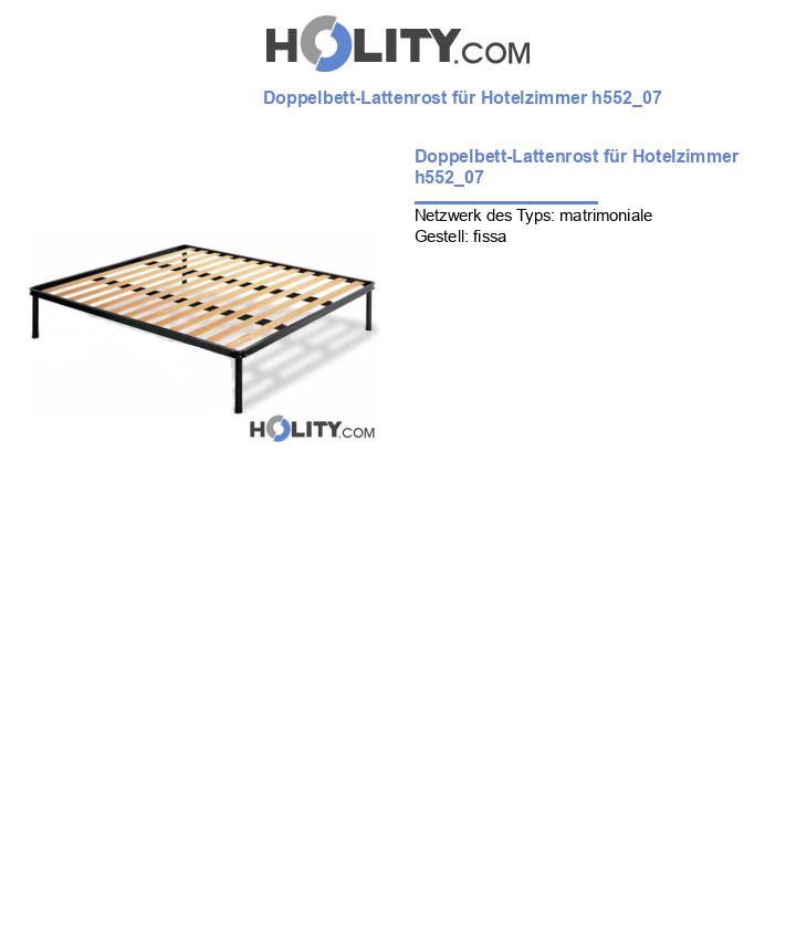 Doppelbett-Lattenrost für Hotelzimmer h552_07