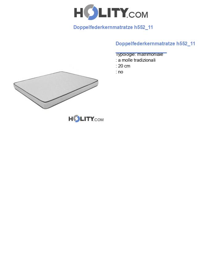 Doppelfederkernmatratze h552_11