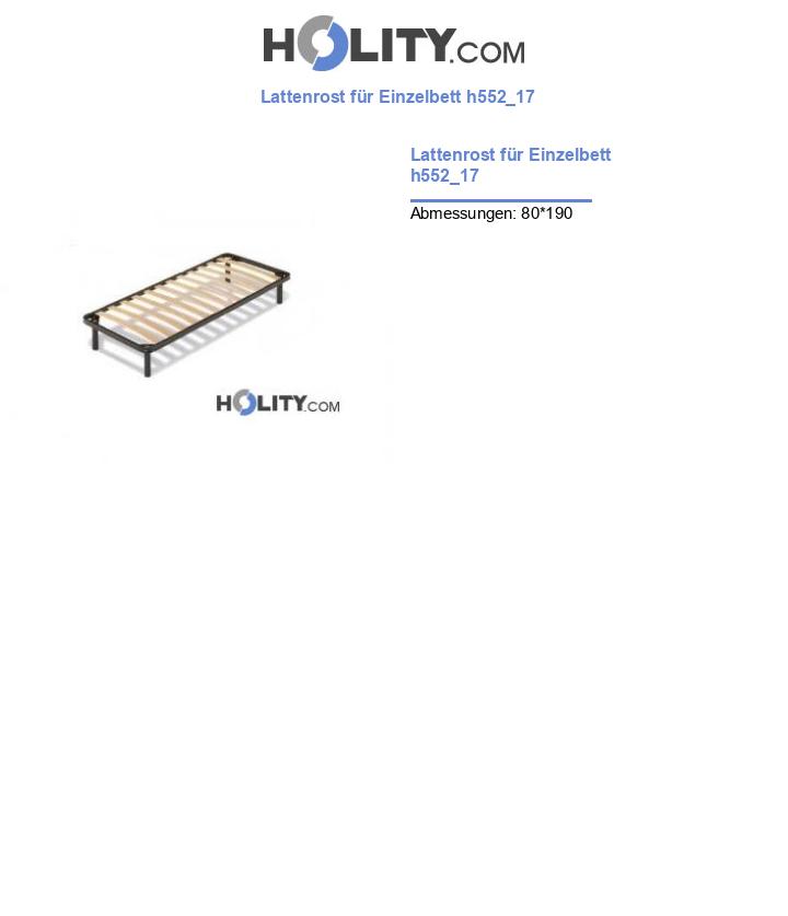 Lattenrost für Einzelbett h552_17
