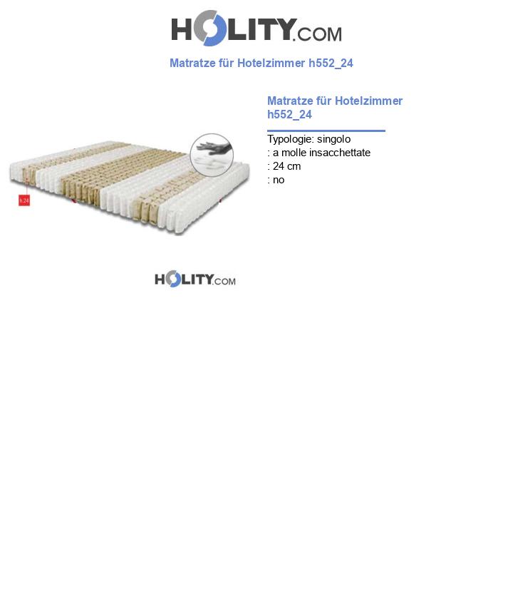 Matratze für Hotelzimmer h552_24